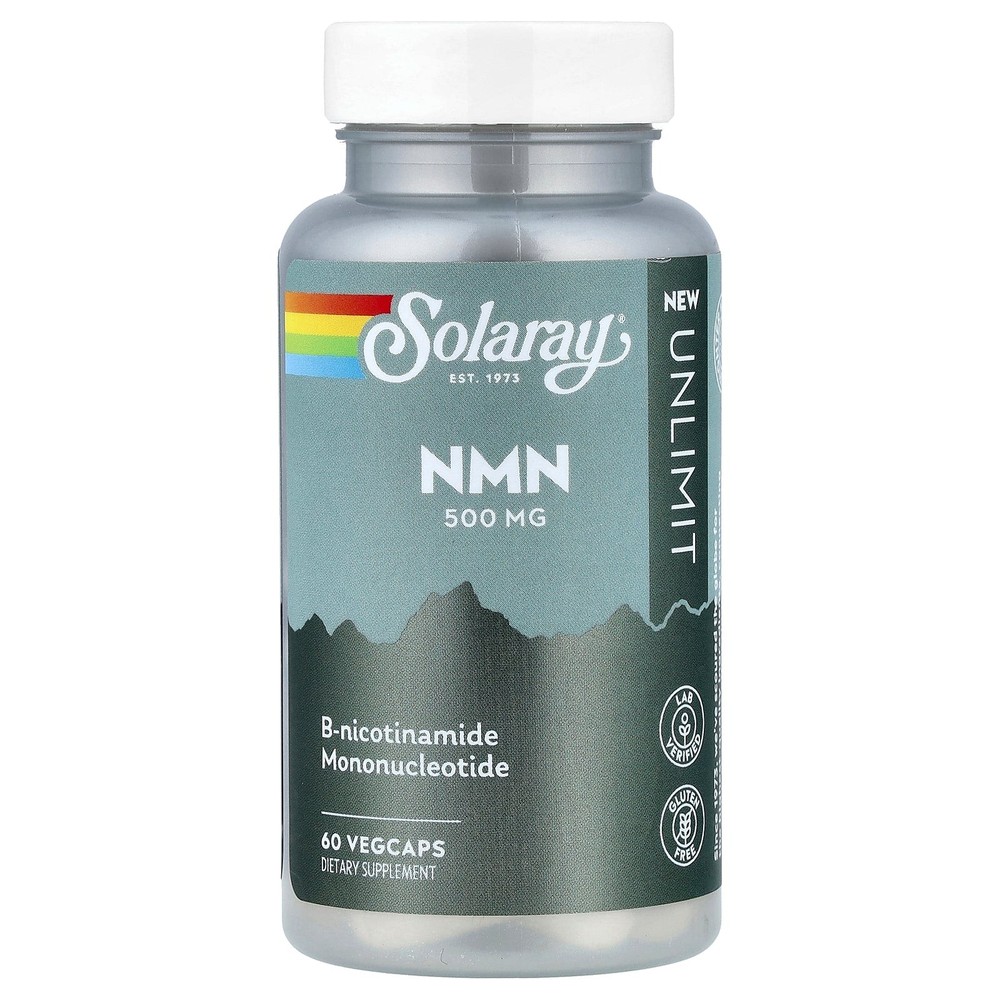 2 X Solaray, Unlimit, NMN, 500 mg, 60 VegCaps