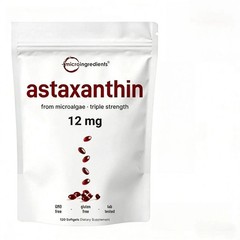 Natural Microalgae Astaxanthin 12mg – For Skin Glow & Antioxidant Relief-120