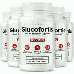 Glucofortis Capsules, Gluco Fortis Premium Blood Support Formula – 5 Pack