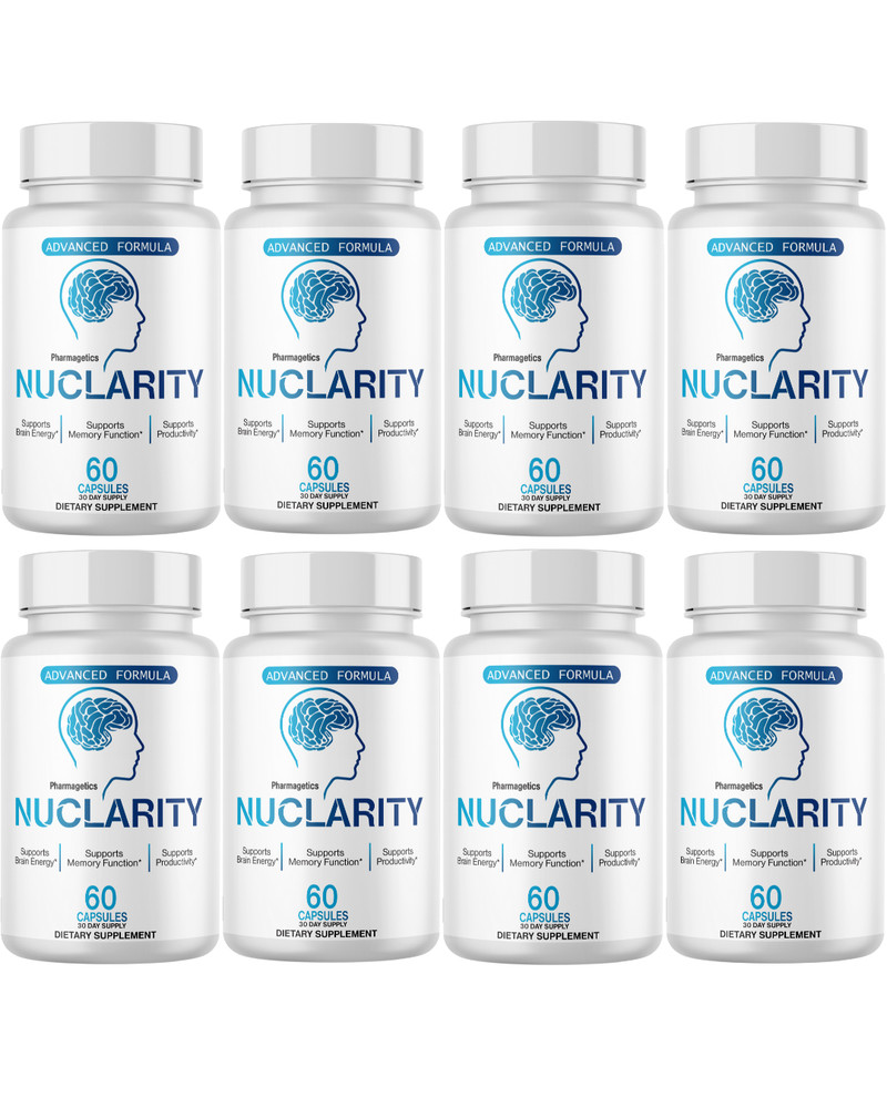 Nuclarity – Brain Energy and Memory Healthy Function Support- 8 Bottles