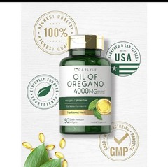 Carlyle Oregano Oil 4000Mg Supplement | 150 Softgel Capsules | Contain