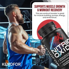 Nitric Oxide Booster Supplement – L-Arginine, L-Citrulline 120 Capsules