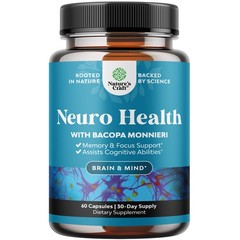 Nootropic Brain Supplement for Memory and Focus Support Vitamins 60ct