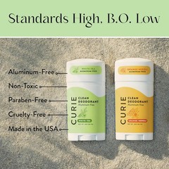 Curie Natural Deodorant for Women – Orange Neroli + White Tea – Aluminum…