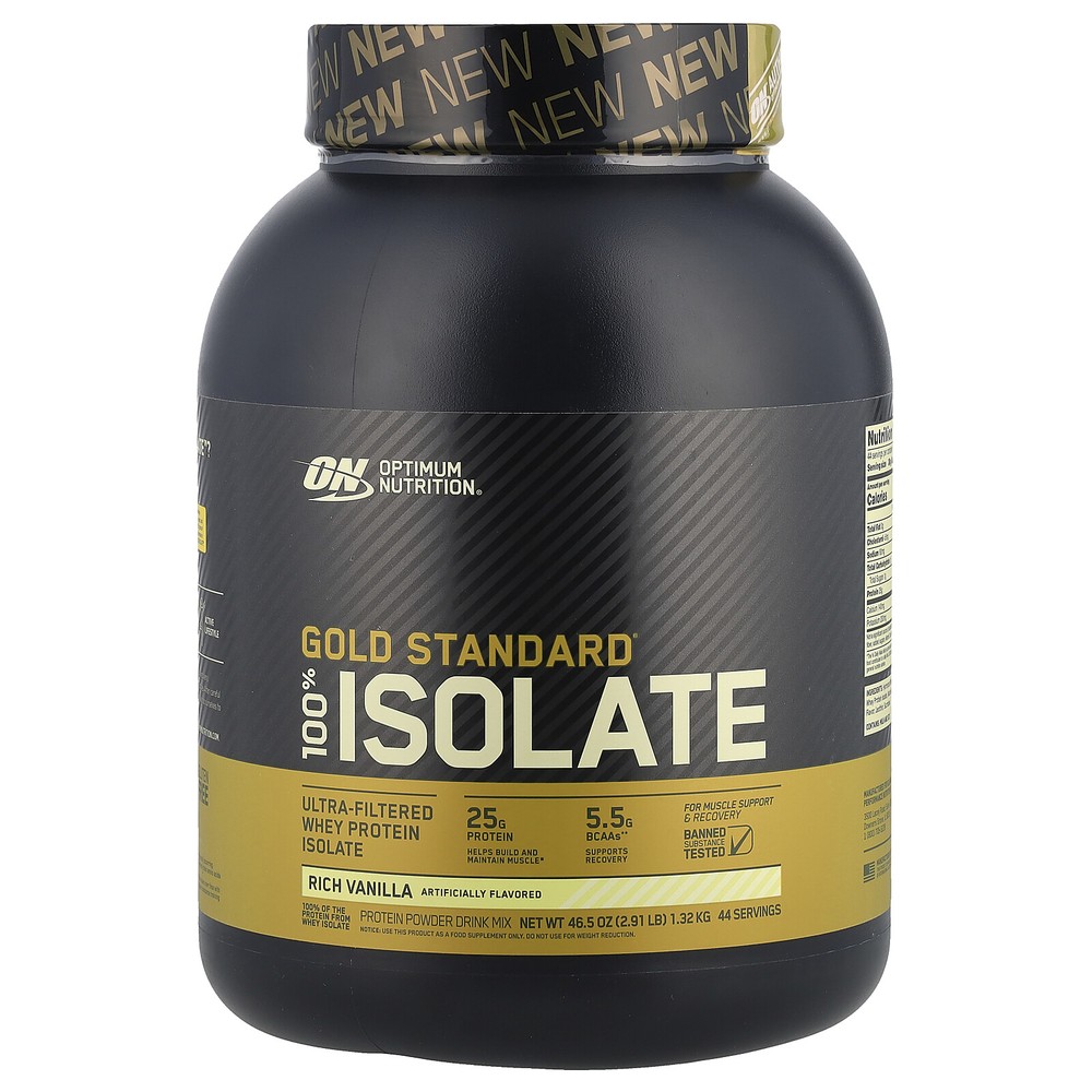 Gold Standard® 100% Isolate, Rich Vanilla, 46.5 oz (1.32 kg)