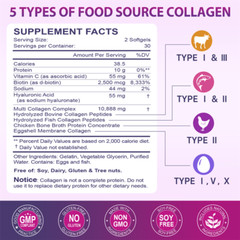 Marine Bovine Multi Collagen Capsules 10888mg Hydrolyzed Skin Hair Nails Joints