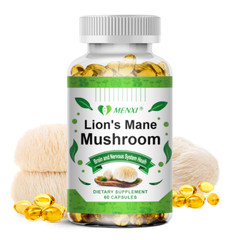 500Mg Organic Lions Mane Mushroom Nootropic Brain Memory Focus Immune Support