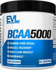 Evlution Nutrition BCAA 5000 – Stim Free Pre Workout – Amino Acid – 60 Servings