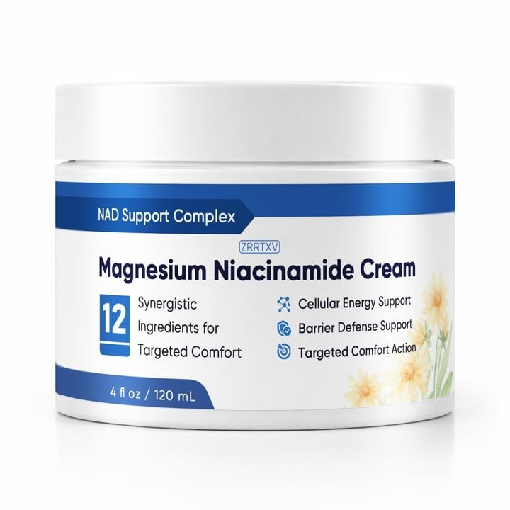 Magnesium Niacinamide – Topical Cream with for Joints, Knees, Feet & Low Back