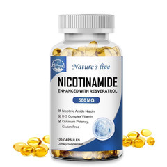 Nature’S Live Nicotinamide 500Mg Resveratrol 100Mg – NAD Supplement – Anti-Aging