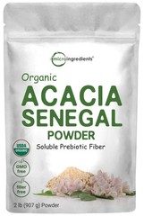 Organic Acacia Senegal Fiber Powder, 2 lb | Instant Soluble Fiber | Plant-Bas…