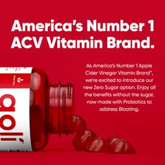 3 Bottles Sugar-Free ACV Gummies Natural Vitamin Complex Daily Wellness Support