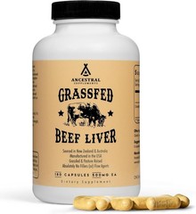 Grass-Fed Beef Liver Supplement 180 Caps – Immunity & Wellness Booster