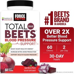 Beet Root Supplement Soft Chews for Blood Pressure Support Nitric Oxide