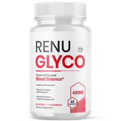(1 Pack) Renu Glyco Advanced Support Blood Supplement RenuGlyco 60 Capsules