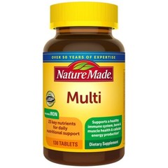 Nature Made Multi with Iron & Vitamin D3 Supplement Tablets 130 Count