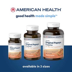 American Health Original Papaya Enzyme Chewable 600 Tablets FRESH MADE IN USA