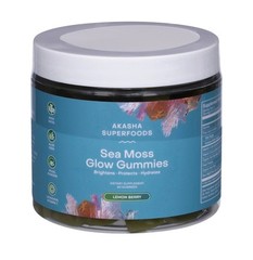 Akasha Superfoods Sea Moss Glow Gummies (Lemon Berry ) – 60 count