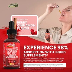 Clean Pepper Cayenne Nutra Dietary Supplement Liquid Drops + Hawthorn Berry