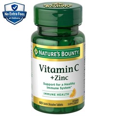 Ácido Ascórbico Vitamina C 60mg + Óxido de Zinc y Gluconato 15mg – 60 Tabletas