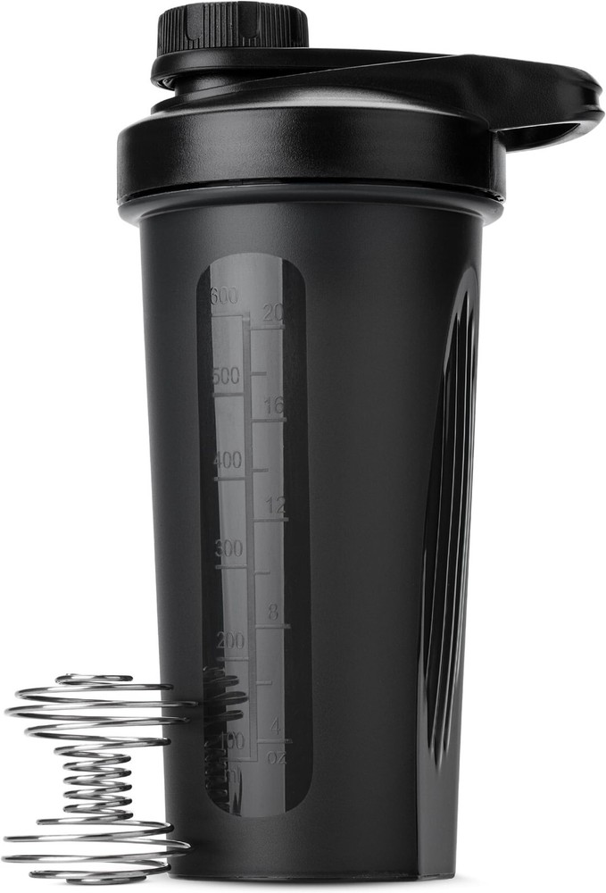 Shaker Bottles for Protein Mixes with Twist Cap with Wire Whisk Ball, 28 oz