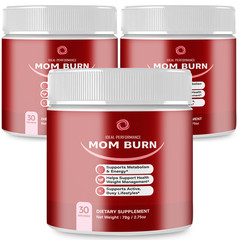Mom Burn Powder, Official MomBurn Powder for Women Supplement (3 Pack)
