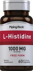Piping Rock L-Histidine 1000 mg | 60 Capsules | Free 60 Count (Pack of 1)