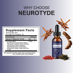 (3 Pack) NeuroTyde Nootropic Drops, NeuroTyde Brain Health Formula (6oz)