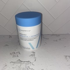 Happy V Womens Daily Prebiotic + Probiotic 20 Billion CFU Vaginal Digestive 60ct
