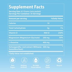 UltraCalm Super Cortisol Drink with Magnesium 4.76 Ounce (Pack of 1), Blue