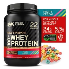 Optimum Nutrition Gold Standard 100% Whey Protein Powder, Fruity Cereal, 22 Serv