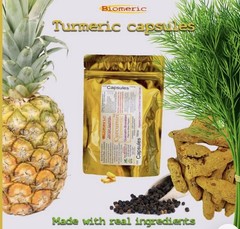 Biomeric Turmeric Curcumin Quercetin Capsules 120 750mg Anti-Inflammatory