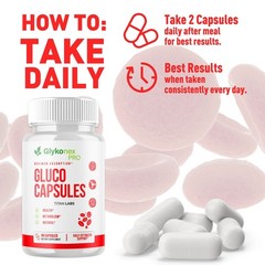 (5 Pack) Glykonex Pro Advanced Blood Health Support Glyko Nex Pro 300 Capsules