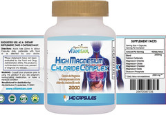 Cloruro de Magnesio Magnesium Chloride 2000 ultra 140 capsules original ultra