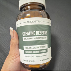 Triquetra Creatine Reserve Dual-Pathway Capsules with B Vitamins 180 Count NEW