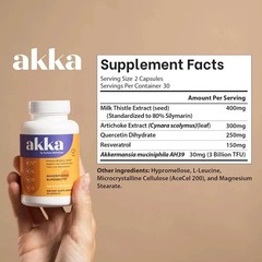AKKA – Premium Liver Cleanse Detox & Repair Superbiotic,Gut Wellness, Milk Thist
