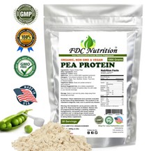 2 PACKS Organic Pea Protein Powder – Vegan -NON-GMO – Pro Isolate 2.2lb