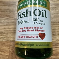 Nature’s Bounty Fish Oil 1200 mg, 200 Rapid Release Softgels Exp 12/26