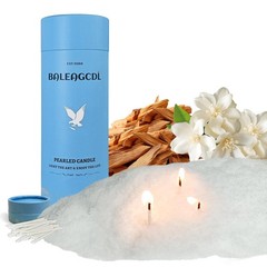 Soft Sandalwood Jasmine Fragrance Pearled Candles with 30 Wicks – MANNYCOM 18…