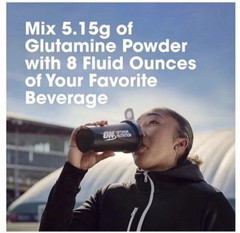 Optimum Nutrition Glutamine Powder Unflavored 10.58 oz 300 g Exp 05 12 2028