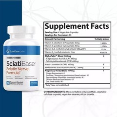 SciatiEase Labs Sciati Ease Sciatic Nerve Supplement 120 Capsules -Free shipping