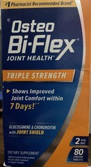 Exp 2/26 Osteo Bi-Flex Advanced Triple Strength Glucosamine 80 Ct Exp 2/26