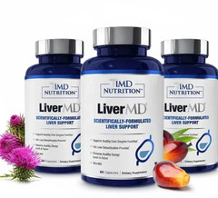 3 Packs 1MD Nutrition LiverMD – Liver Support Supplement New | Exp /2027..