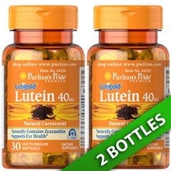 Puritan’s Pride Lutigold Lutein 40 mg with Zeaxanthin 2X 30 or 1×60 Softgels
