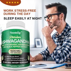Ashwagandha capsules 1600mg – helps boost the immune system and relieve stress