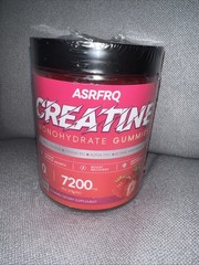 ASRFRQ Creatine Monohydrate Gummies 7200 mg Supplement Boost Recovery Exp 10/26