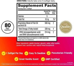 2 Pack – MegaRed Omega-3 Fish Oil + Krill Oil 500mg | 80 Softgel Each Best sale