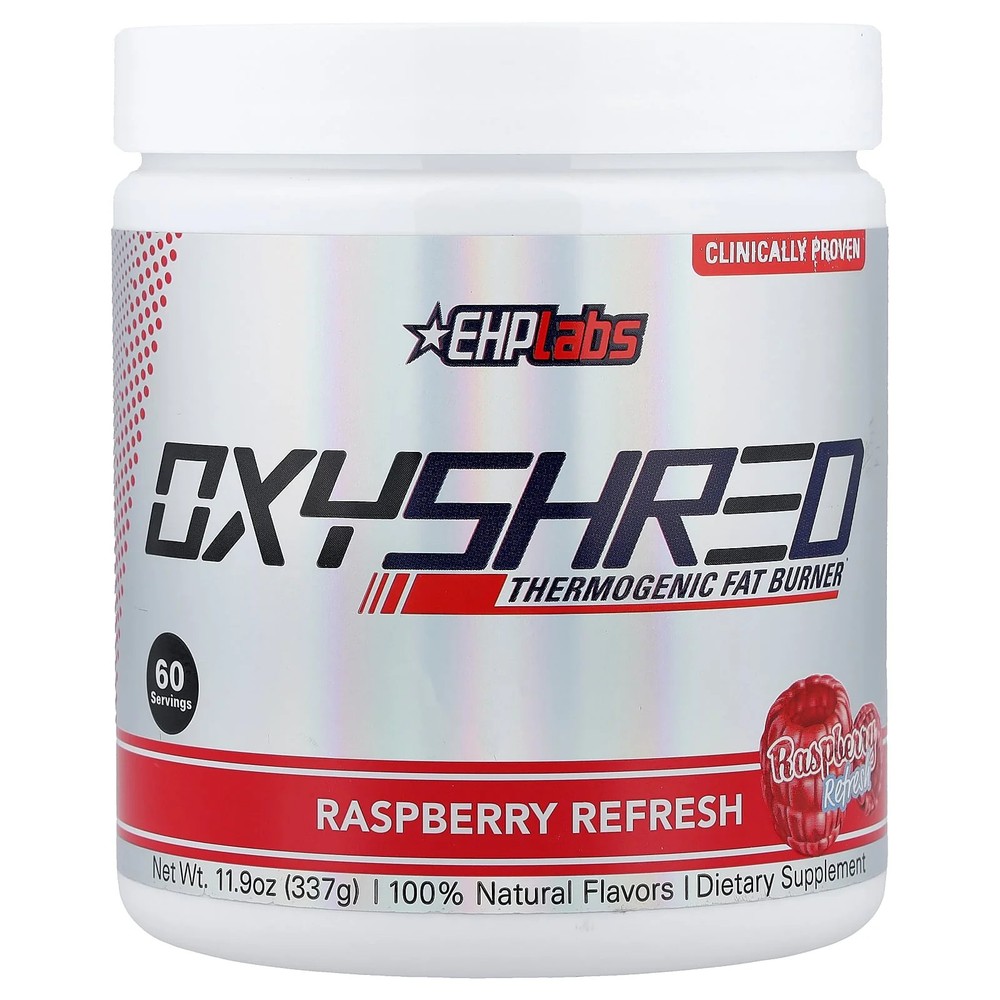 2 X EHPlabs, OxyShred, Thermogenic Fat Burner, Raspberry Refresh, 11.9 oz (337