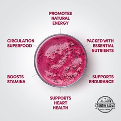 Beet Extract Superfood for Healthy Circulation and Energy Boost, Cherry