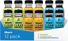 Ethan’s Organic Clean Energy Shots Variety Pack,8 Pack of 2oz | 150C200mg Caffei
